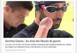 Le JT de France 2 présente la préparation aux Invictus Games (26 avril 2016)