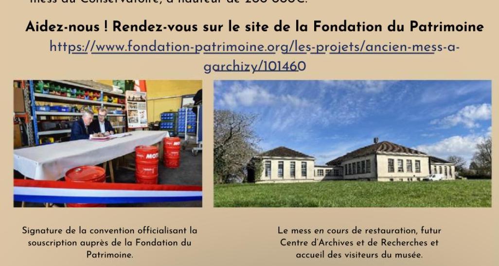 Souscription sur le site de la Fondation patrimoine (demande de la COPAM – décembre 2024)