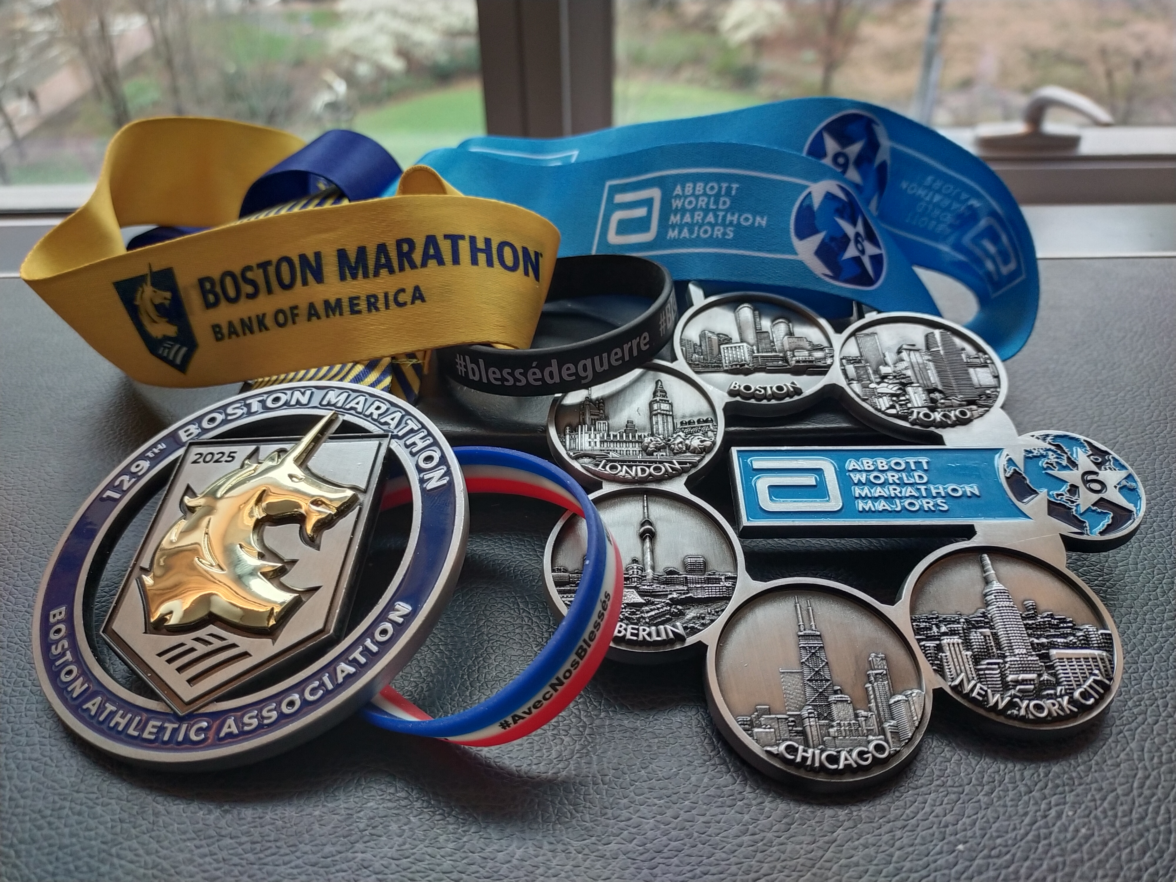 Réussite de Christian au marathon de Boston, son 6e « grand marathon » (21 avril 2025)