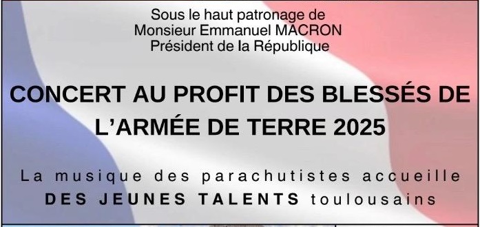 Concert de la Musique des parachutistes à Toulouse (12 mai 2025 – 19h30)