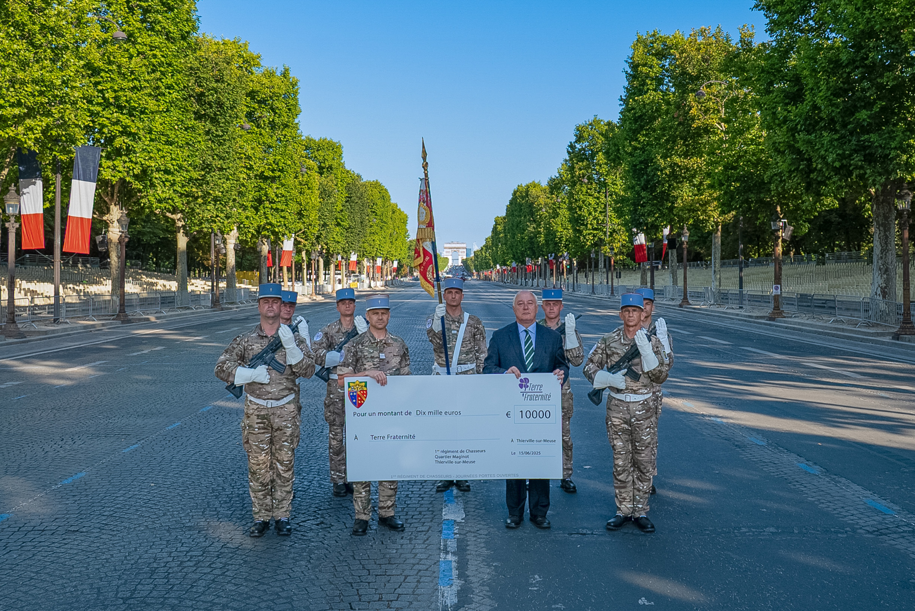 Un grand merci au 1er régiment de chasseurs (14 juillet 2025)