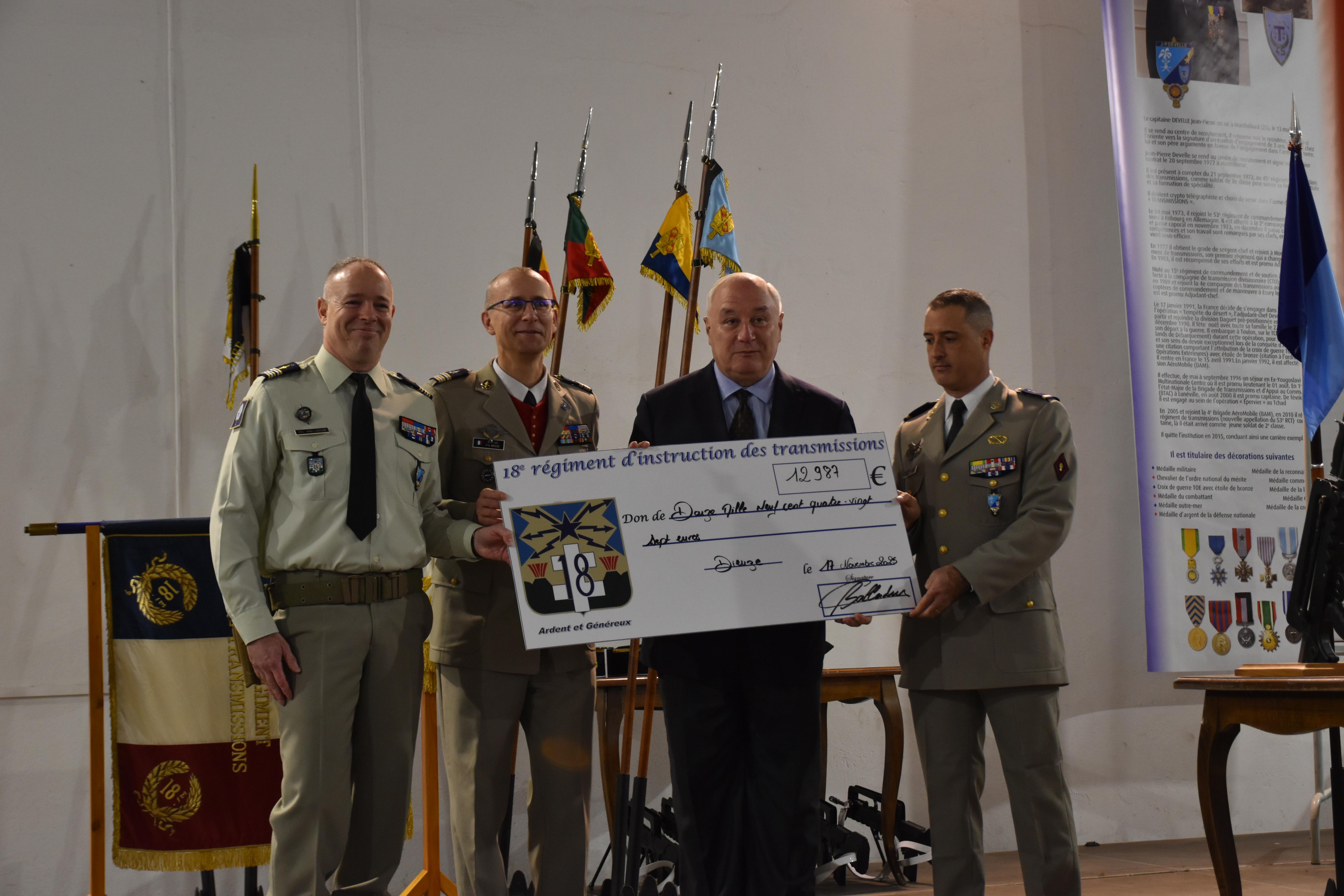 Un grand merci au 18e Régiment d’instruction des transmissions (17 novembre 2025)
