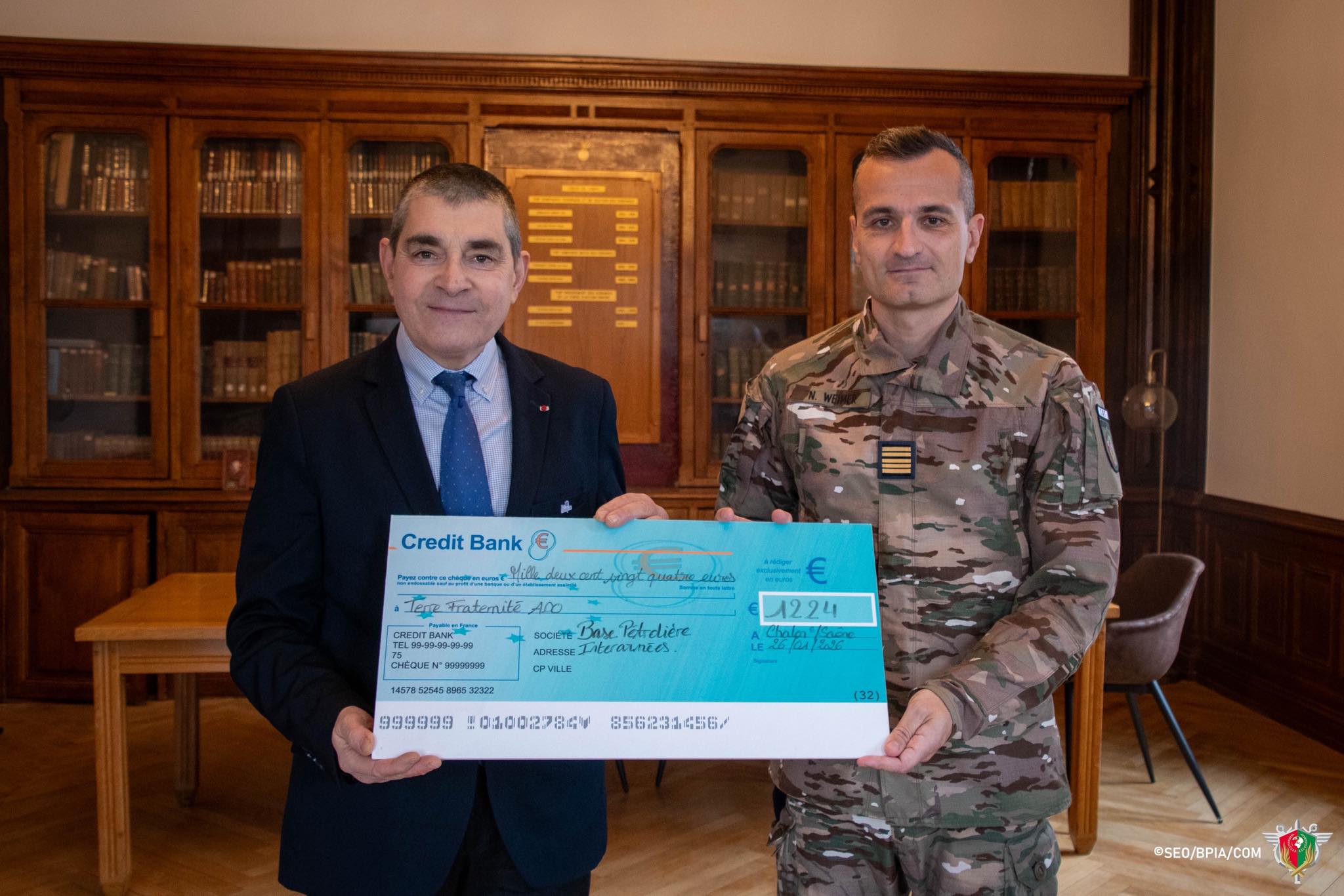 Un grand merci à la Base pétrolière interarmées de Châlon-sur-Saône ! (21 janvier 2026)