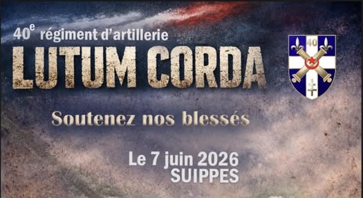 Lutum Corda du 40e RA à Suippes (7 juin 2026)
