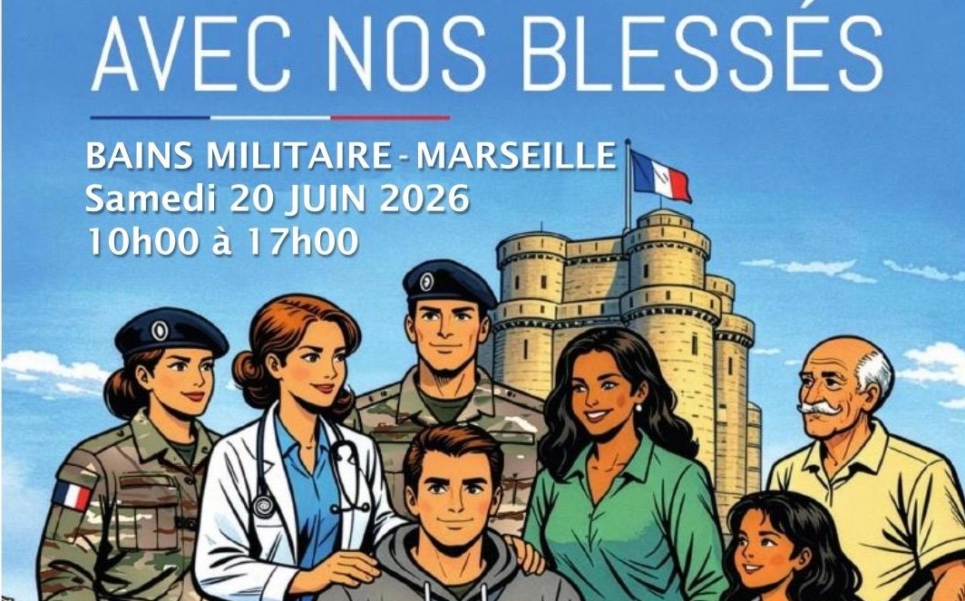 Opération #AvecNosBlessés à Marseille (20 juin 2026 de 10h à 17h)
