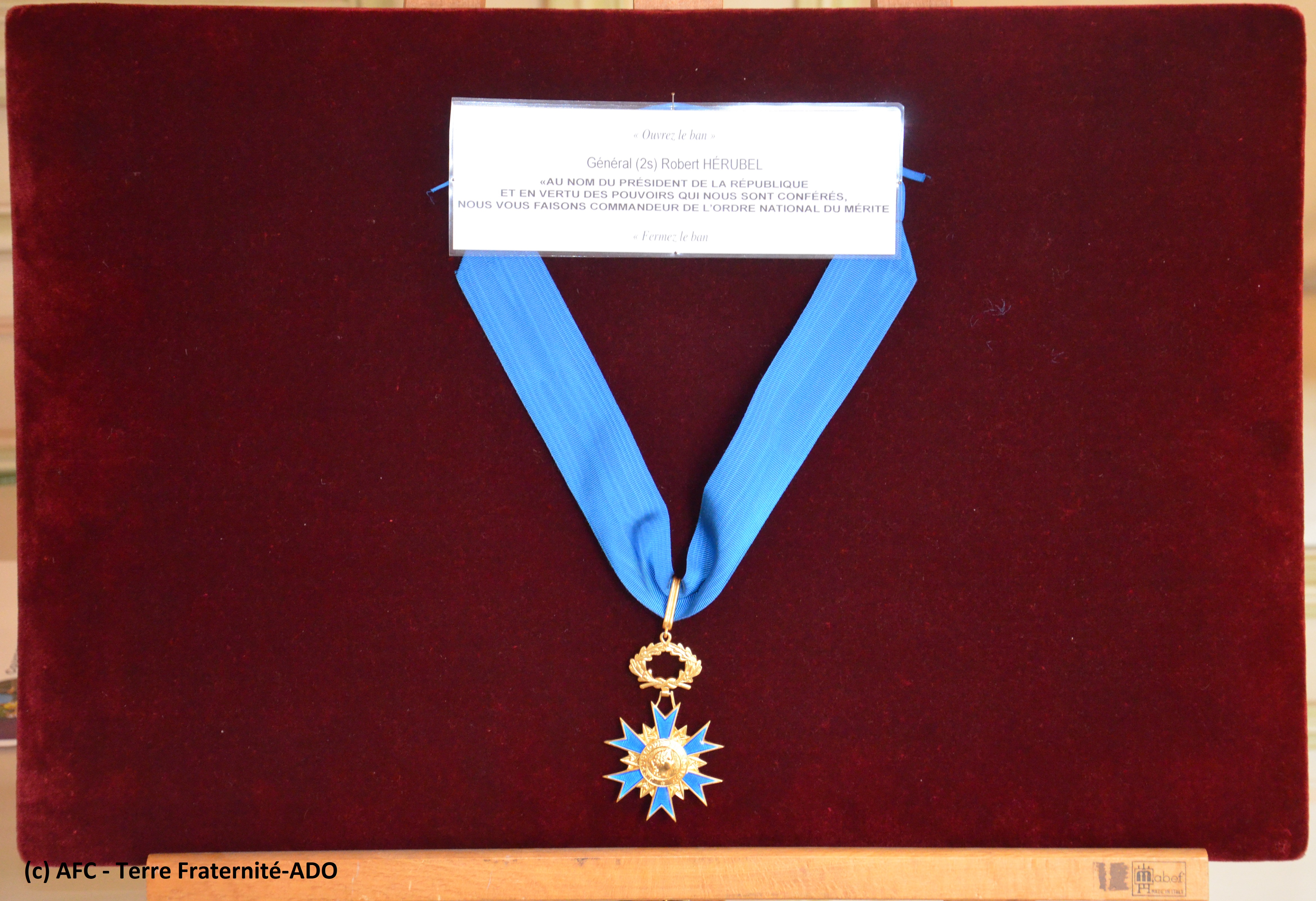 Remise de décoration au GBR (2S) Hérubel (retour sur avril 2026)