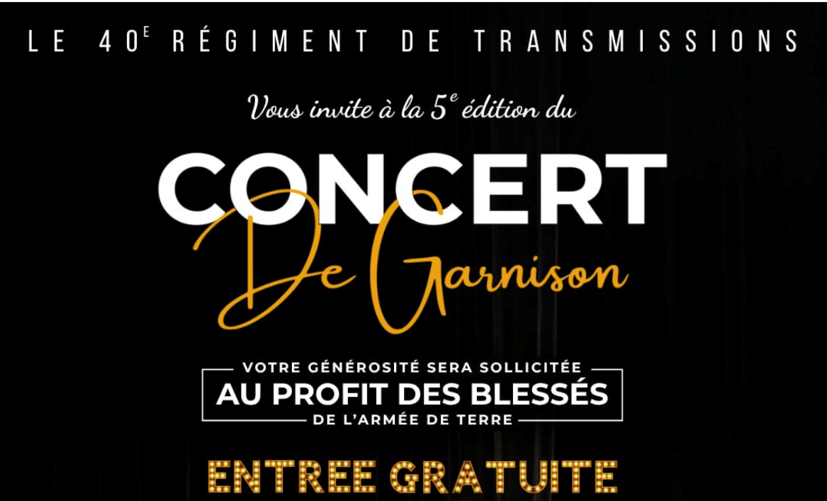 Concert de garnison du 40e régiment de transmissions (7 novembre 2026 – 20h00)